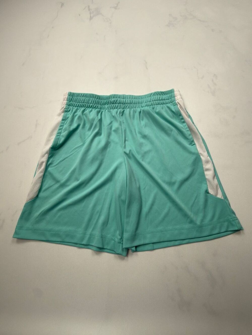Tek Gear Athletic Shorts Light Blue Sporty Mesh - Boys L Husky
